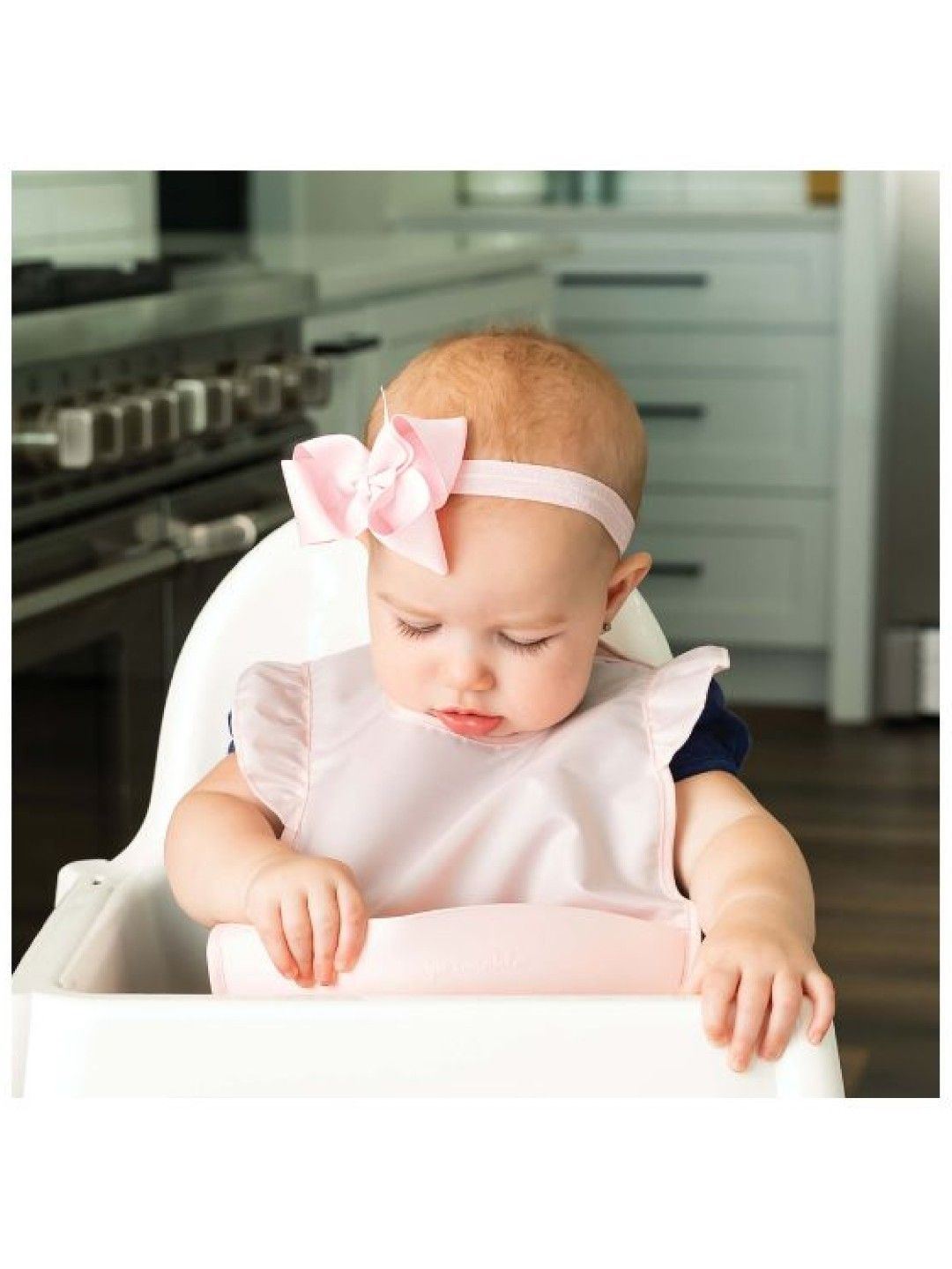 Tiny Twinkle Silicone Pocket Bibs (Rose- Image 2)