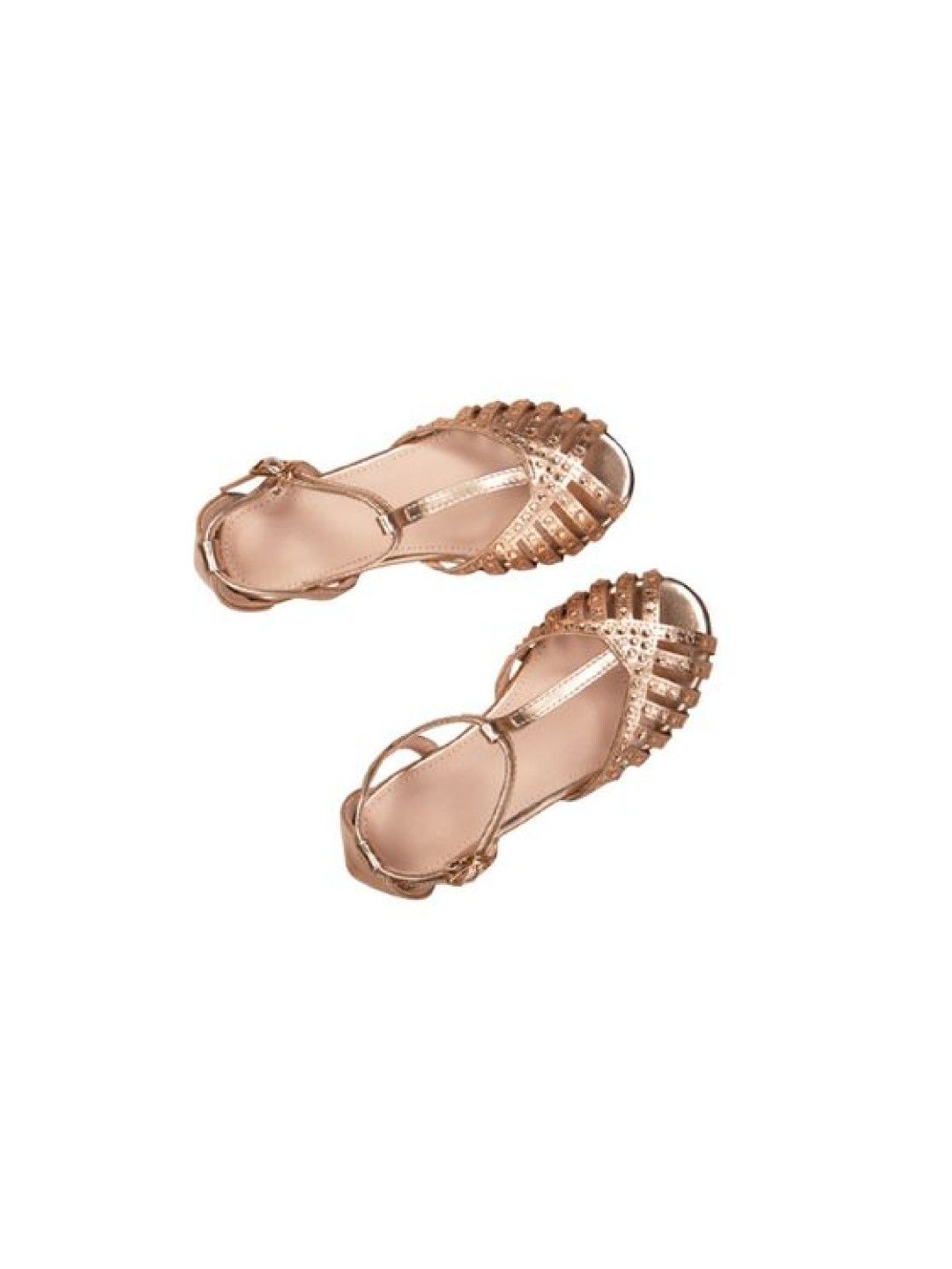 Meet My Feet Fan Sandals (Rose Gold- Image 2)