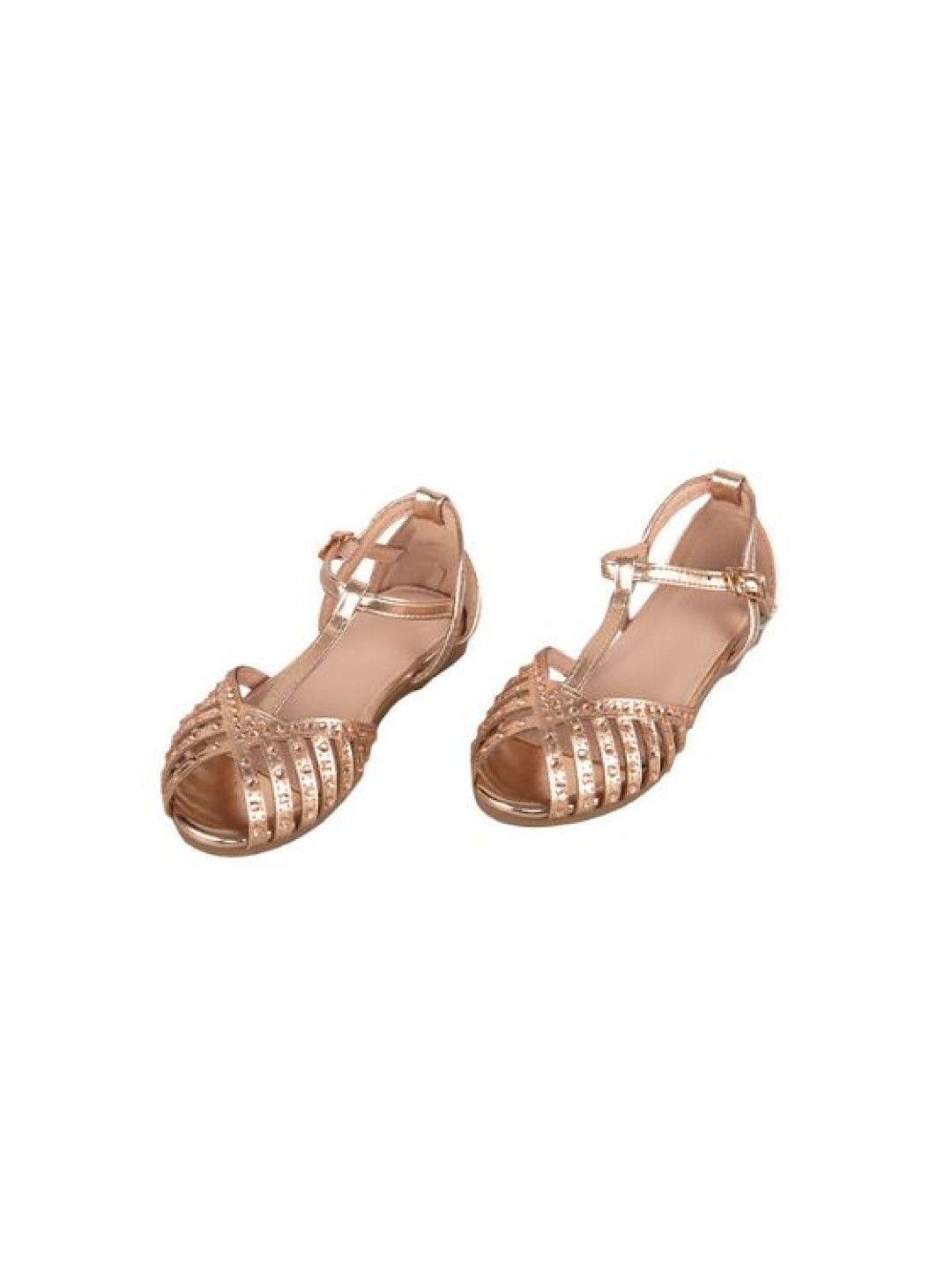Meet My Feet Fan Sandals (Rose Gold- Image 1)