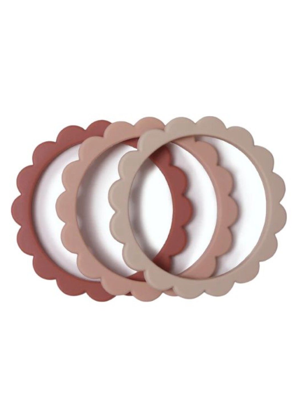 Mushie Flower Teether Bracelet (Rose/Blush/Shifting Sand- Image 2)