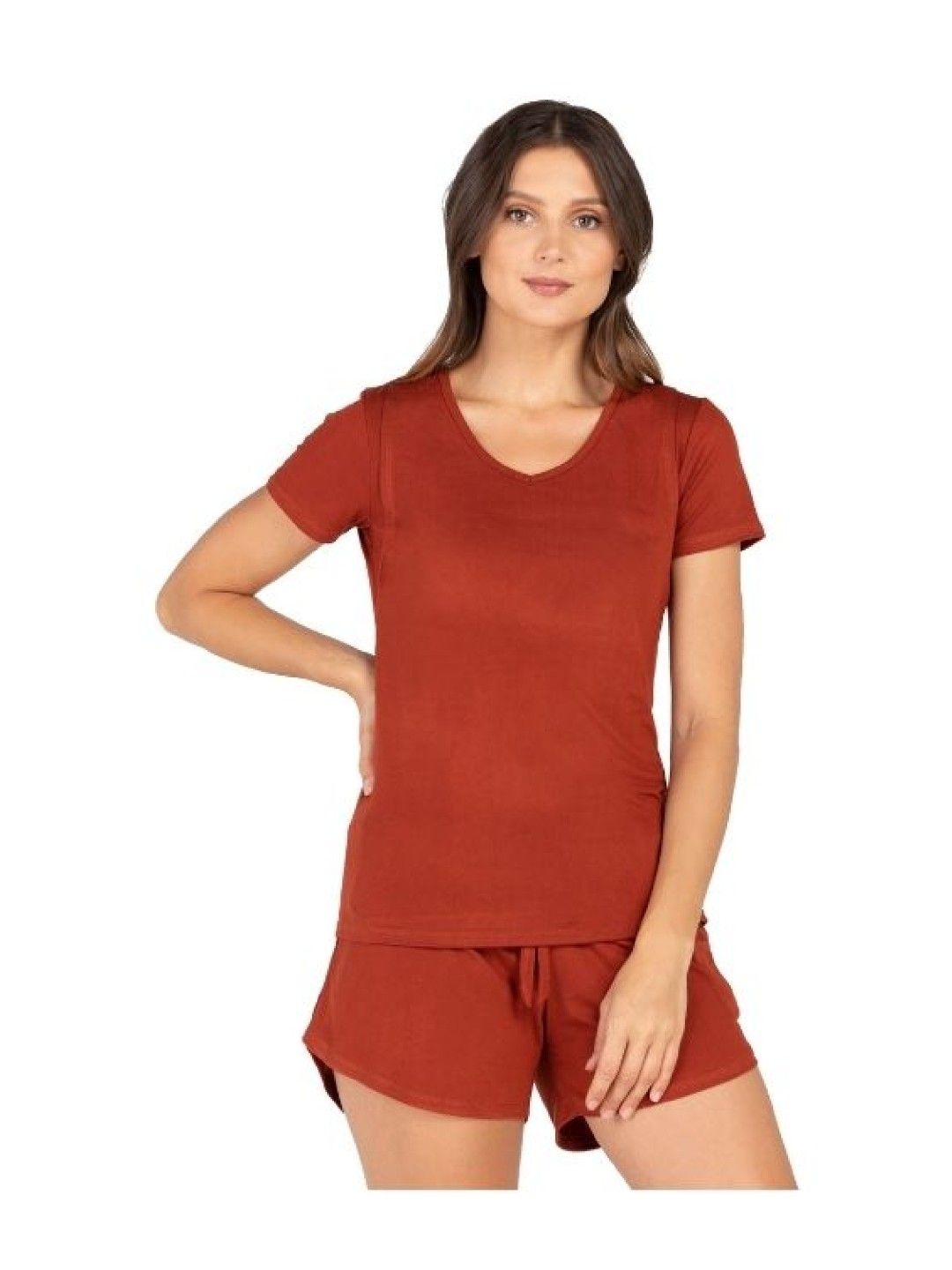 Rocketmom Carla Nursing Loungewear Terno/Coordinates (Rust Orange- Image 2)