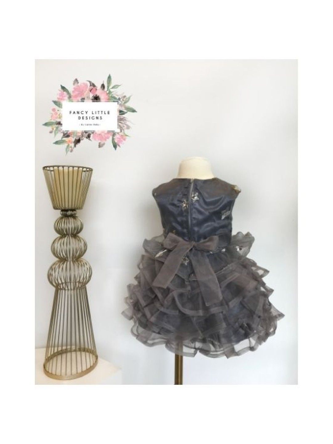 Fancy Little Designs SAVINE Dress (Gray- Image 3)