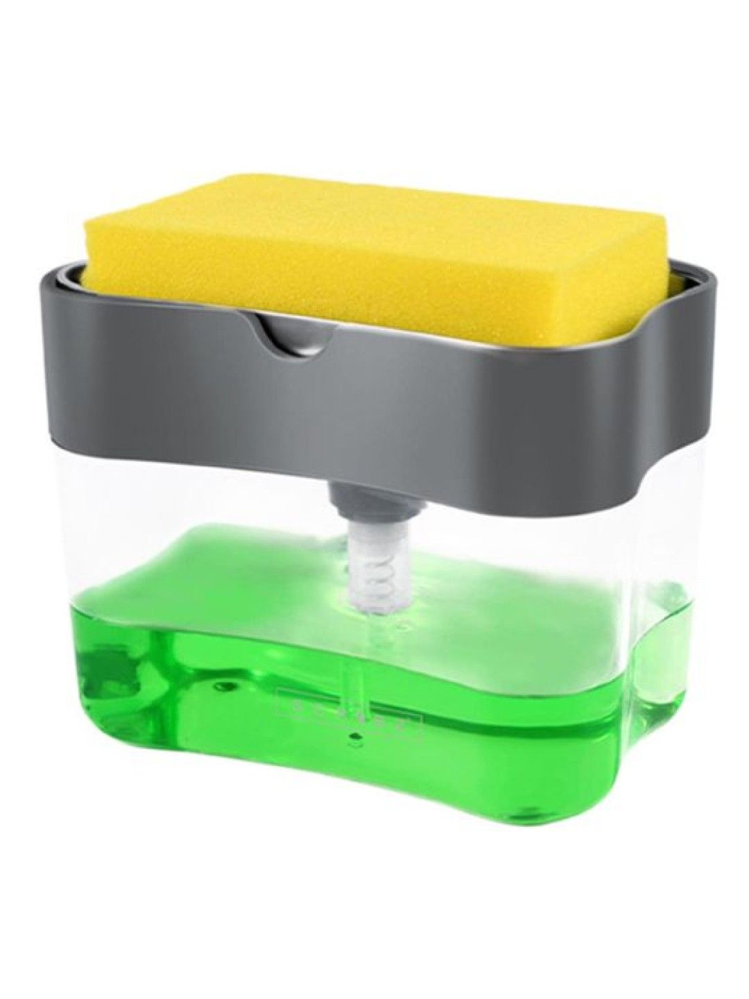 Sunbeams Lifestyle Scrubz Premium 2-in-1 Sponge Holder with Soap Dispenser (14 x 9 x 10.8cm) (No Color- Image 1)