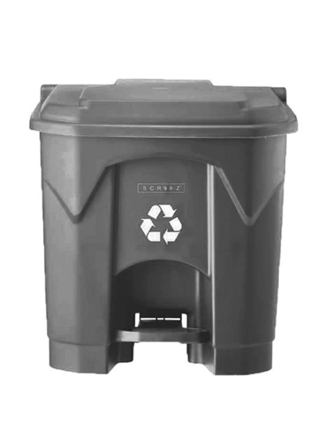 Sunbeams Lifestyle Scrubz Pedal Trash Bin Plastic (30L) (Dark Gray- Image 1)