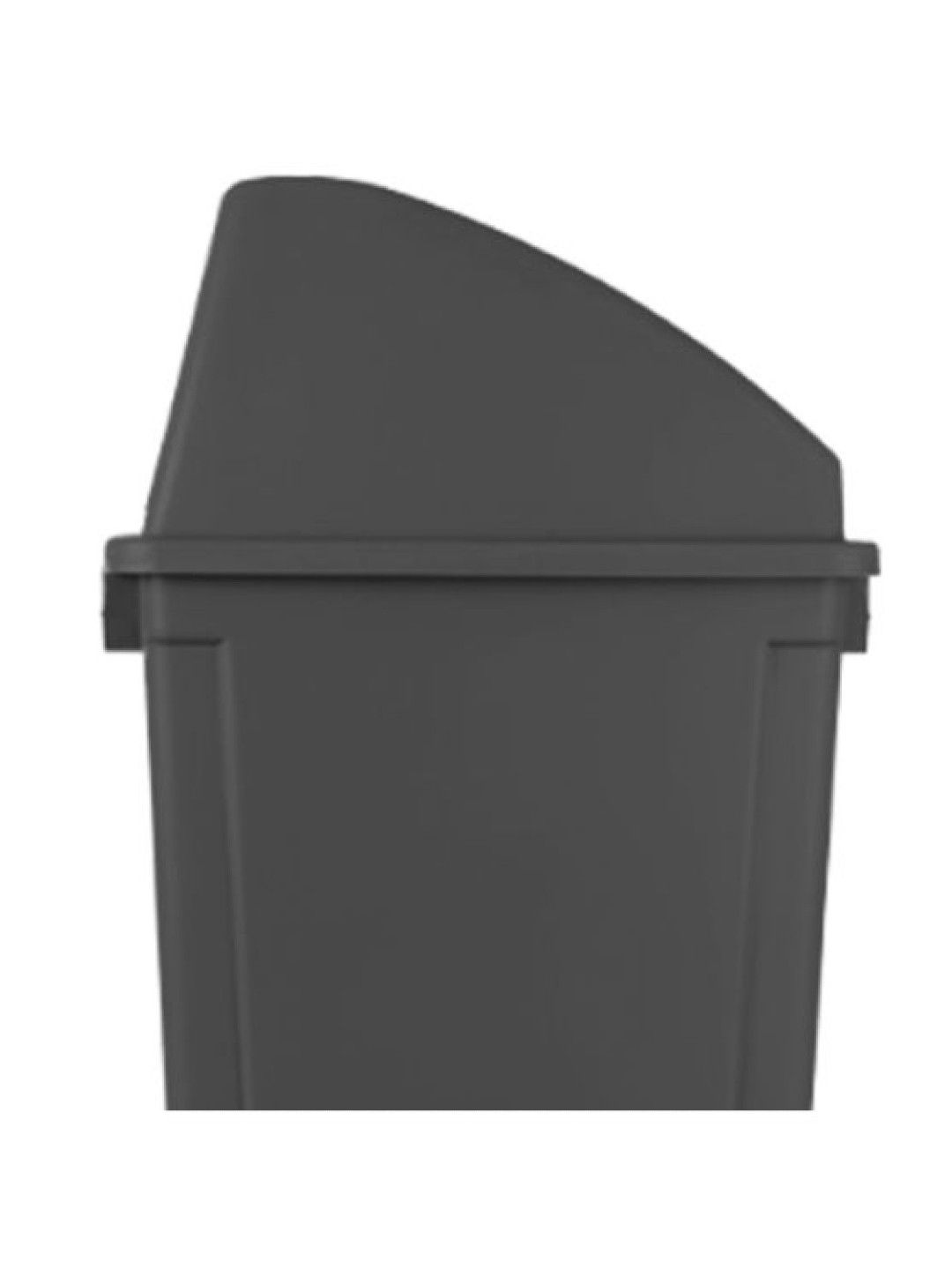 Sunbeams Lifestyle Scrubz Trash Bin Swing Top Open PP Plastic (60L | 46 x 32 x 81cm) (Black- Image 2)