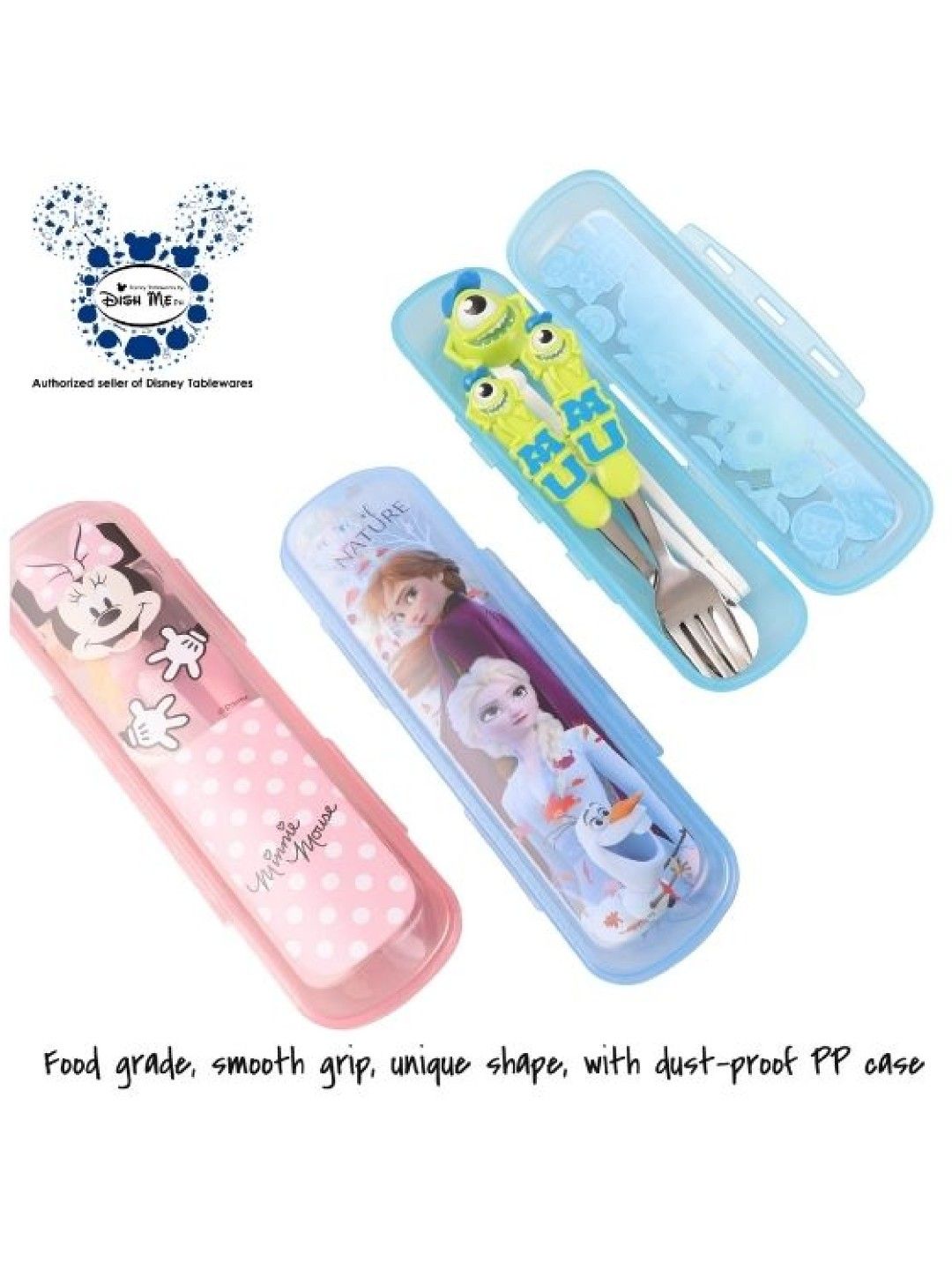 Dish Me PH Disney Anna - 3D Spoon, Fork and Chopsticks Set with Case (No Color- Image 3)