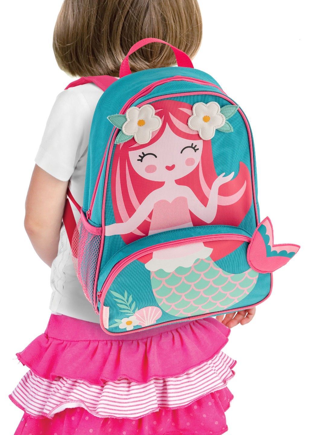 Stephen Joseph Mermaid Sidekick School Backpack (Teal- Image 4)