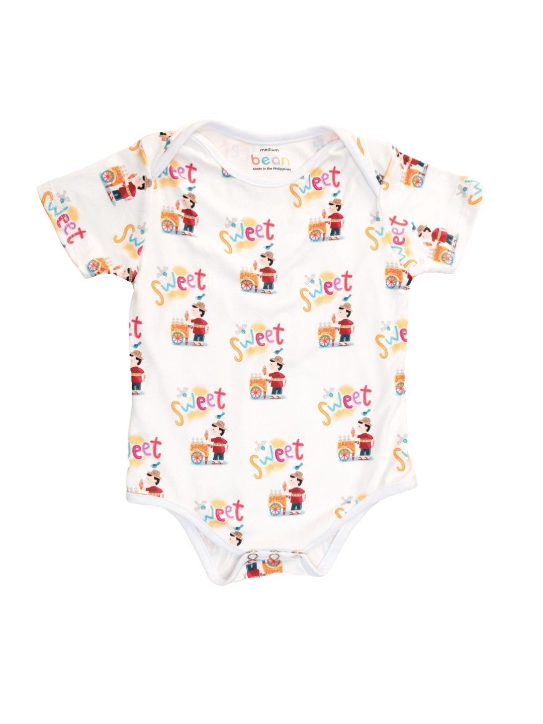 bean fashion Sorbetes Play Onesie by Robert Alejandro (No Color- Image 1)