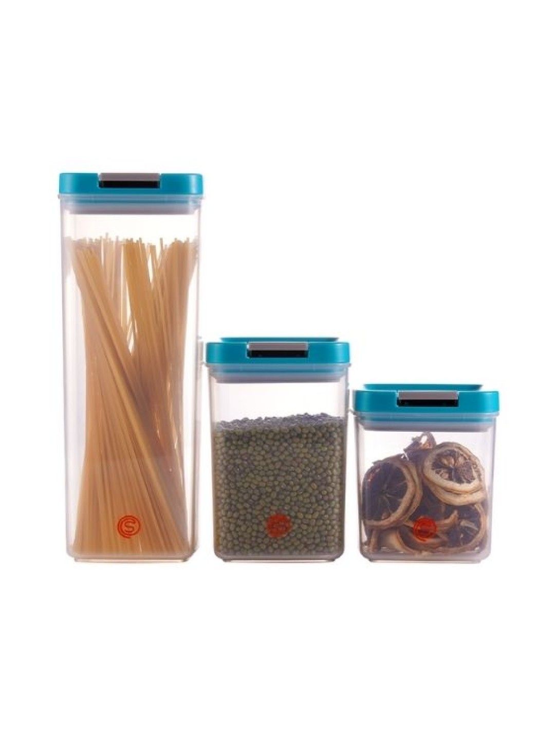 Sunbeams Lifestyle Slique Premium Large Storage Jar Set (3 pcs) (Bluegreen- Image 2)