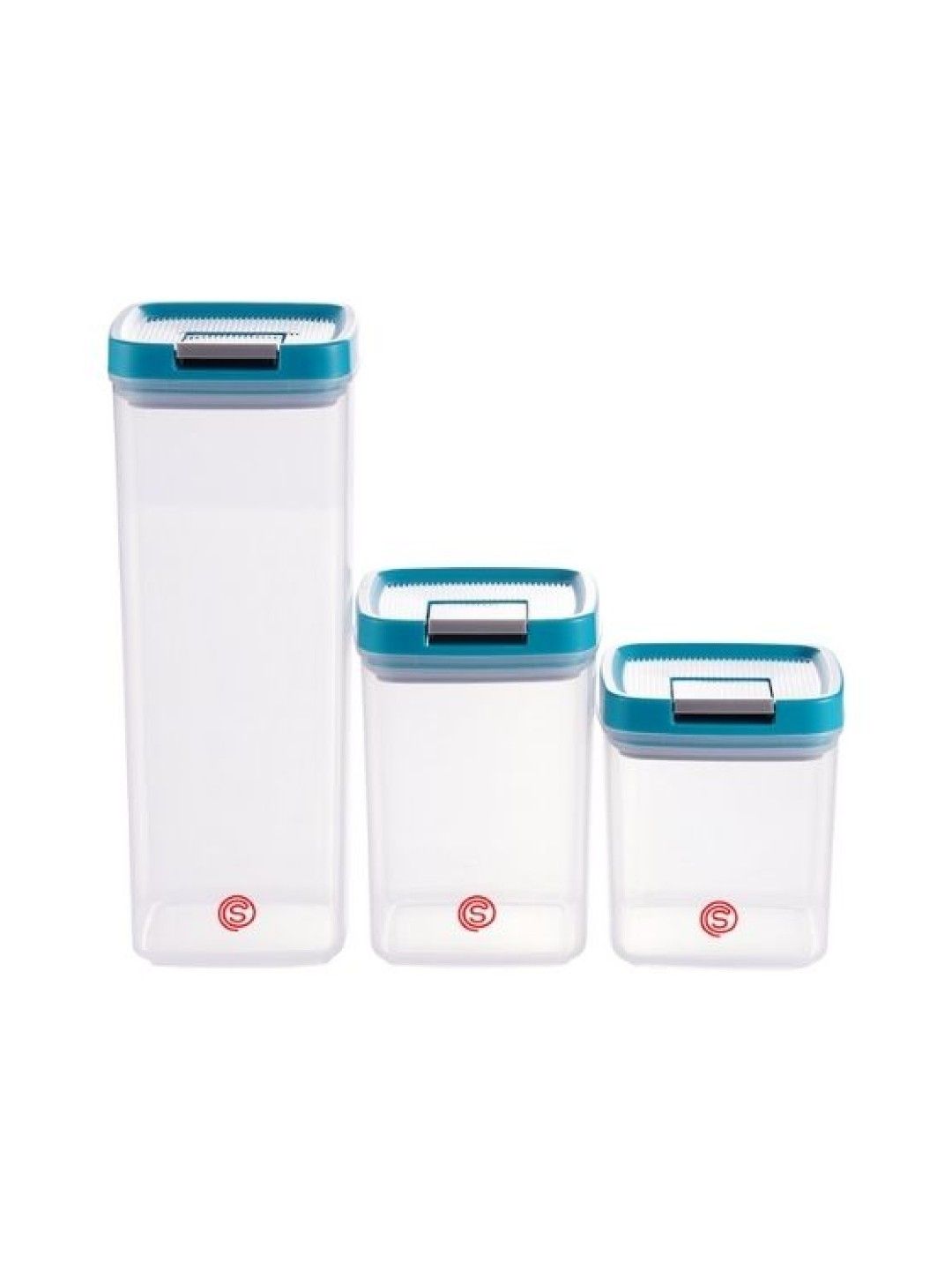 Sunbeams Lifestyle Slique Premium Large Storage Jar Set (3 pcs) (Bluegreen- Image 3)
