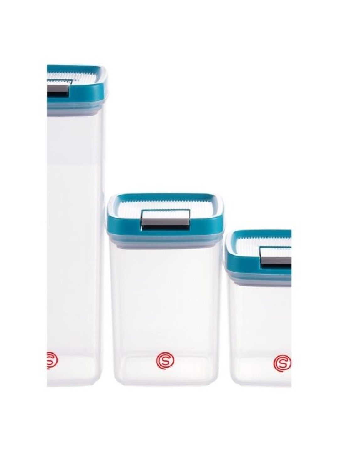 Sunbeams Lifestyle Slique Premium Large Storage Jar Set (3 pcs) (Bluegreen- Image 4)