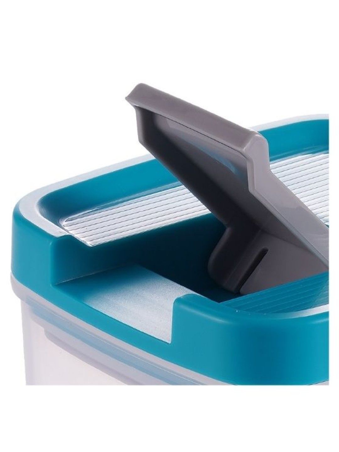 Sunbeams Lifestyle Slique Airtight Square Food Container (Microwave Safe) (350 ml) (Bluegreen- Image 2)