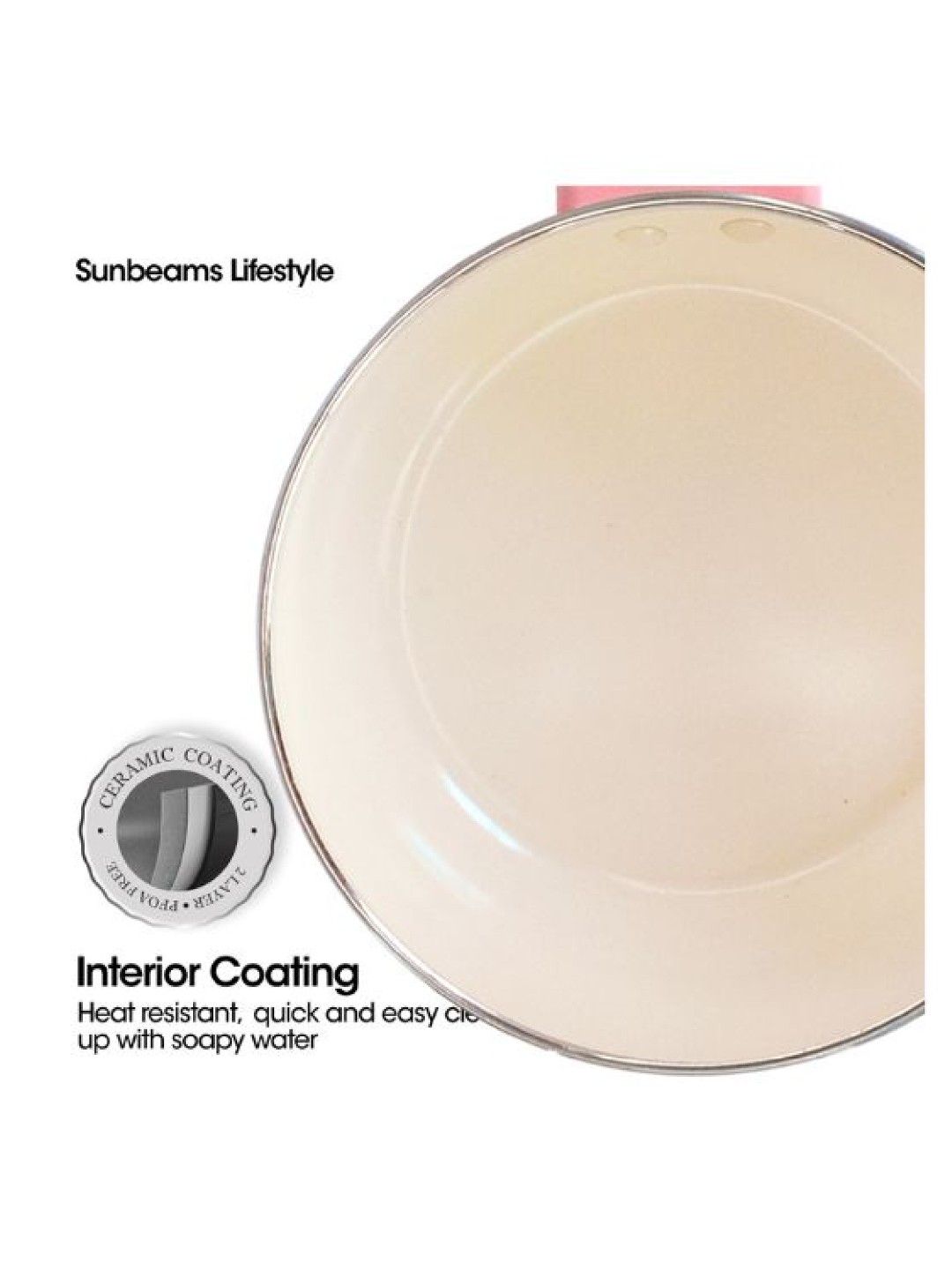 Sunbeams Lifestyle Slique Elements Cookware Sauce Pan (16cm) (Coral- Image 3)
