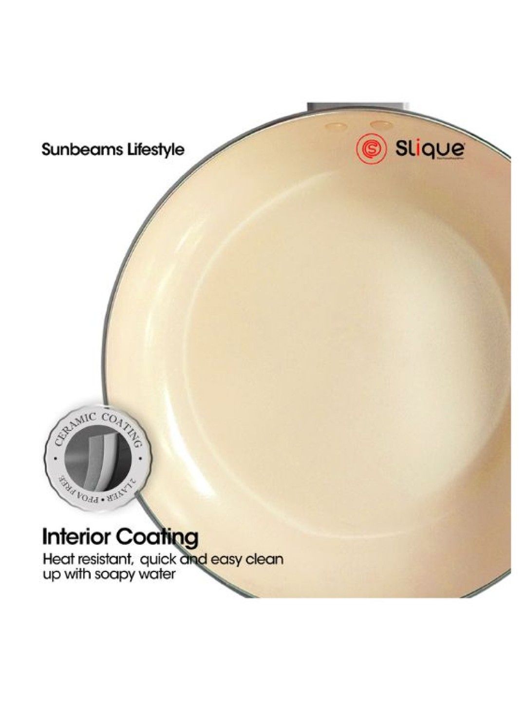 Sunbeams Lifestyle Slique Elements Cookware Wok Pan (24cm) (Gray- Image 3)
