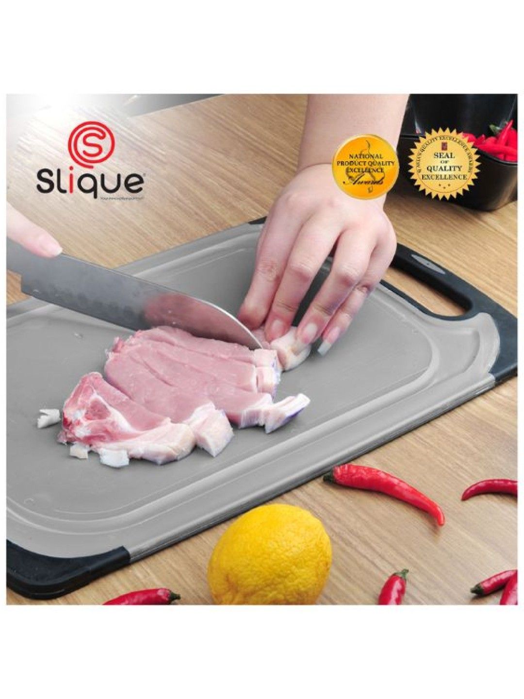 Sunbeams Lifestyle Slique 2-in- Defrosting Tray & Chopping Board Defrosting Time 6mm (No Color- Image 3)