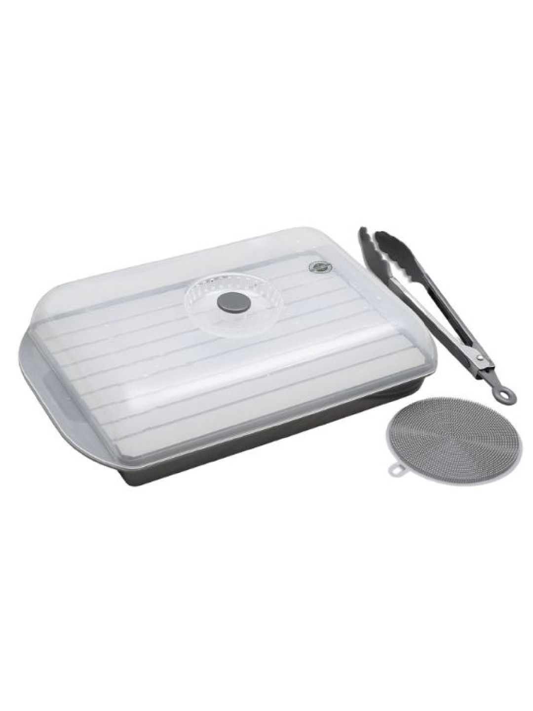 Sunbeams Lifestyle Slique Defrosting Tray with Lid & Tong (No Color- Image 1)