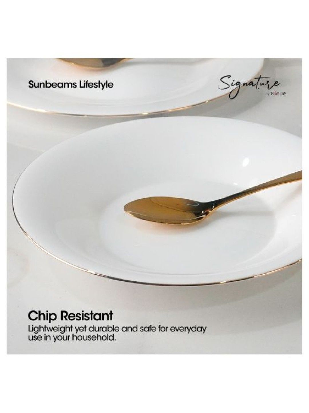 Sunbeams Lifestyle Signature By Slique Opal Dinnerware Sets (Collection 2) (7 inches- Image 2)