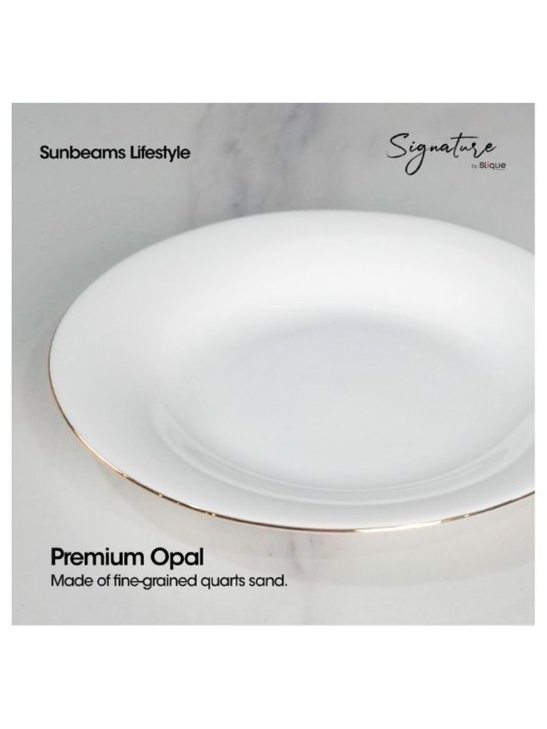 Sunbeams Lifestyle Signature By Slique Opal Dinnerware Sets (Collection 2) (7 inches- Image 3)