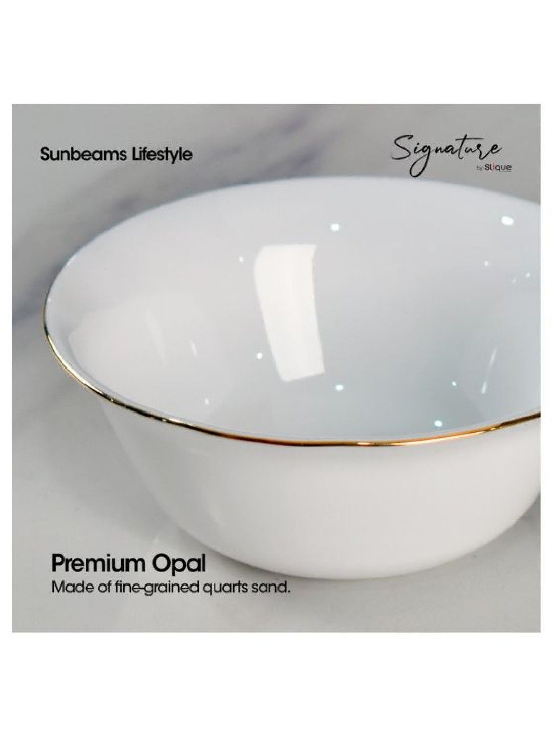 Sunbeams Lifestyle Signature By Slique Opal Dinnerware Sets (Collection 1) (5 inches- Image 3)