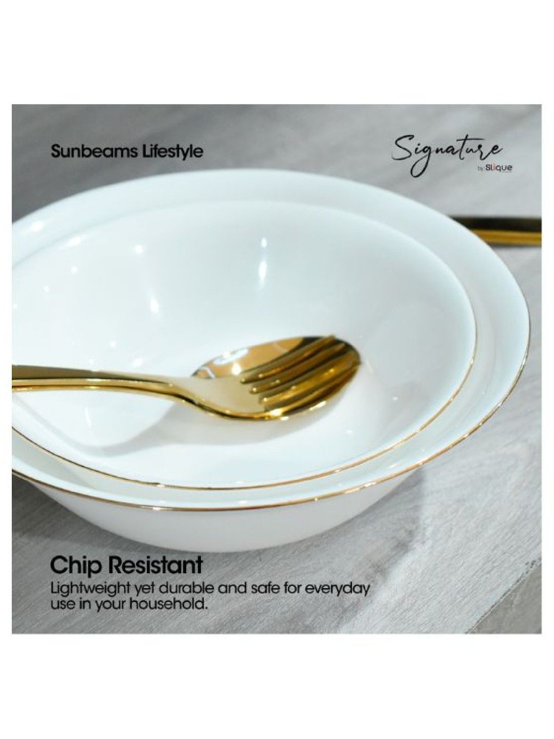Sunbeams Lifestyle Signature By Slique Opal Dinnerware Sets (Collection 1) (5 inches- Image 4)