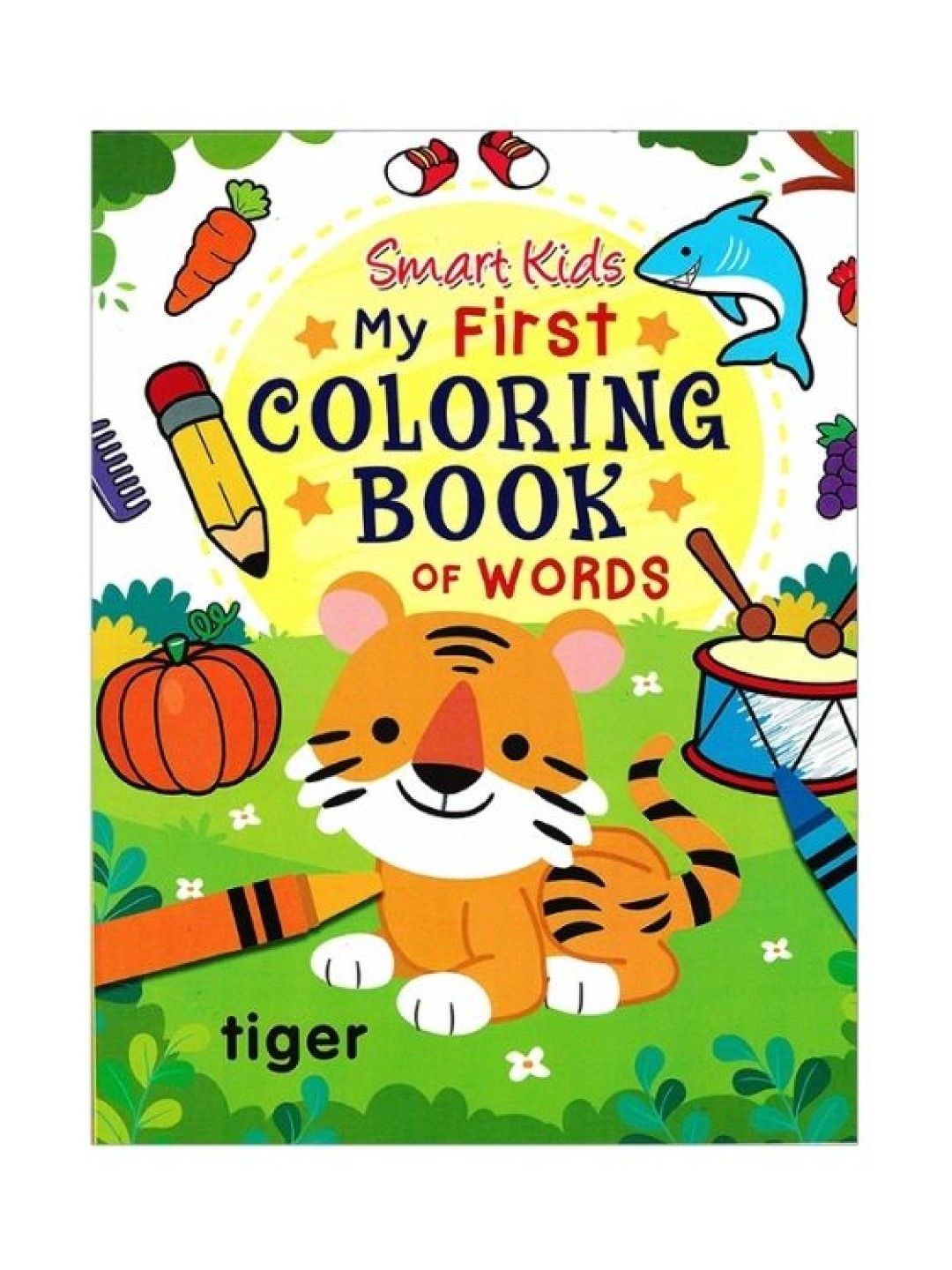 Learning is Fun Smart Kids My First Coloring Book of Words (No Color- Image 1)