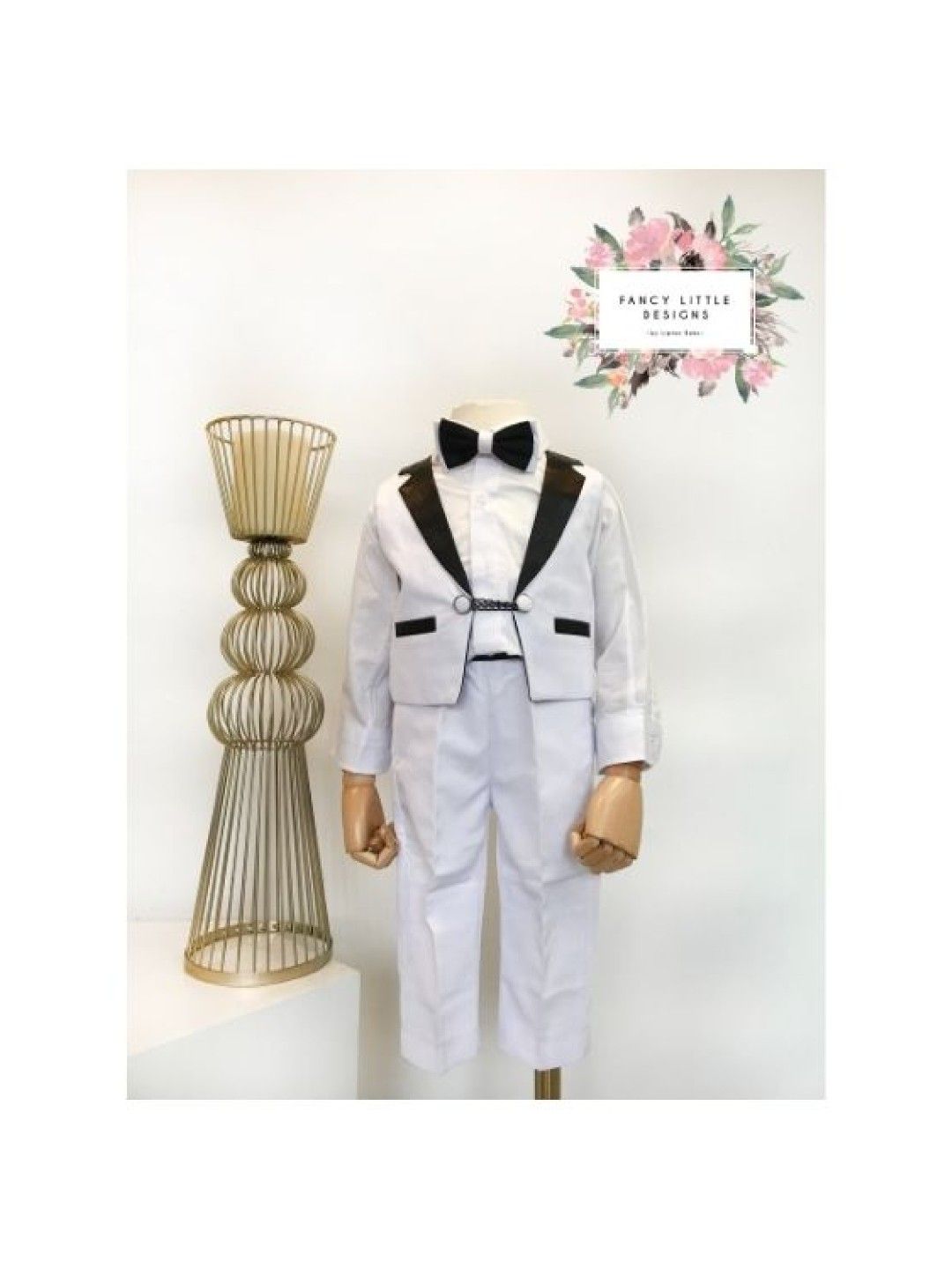 Fancy Little Designs SPENCER Suit (White- Image 2)