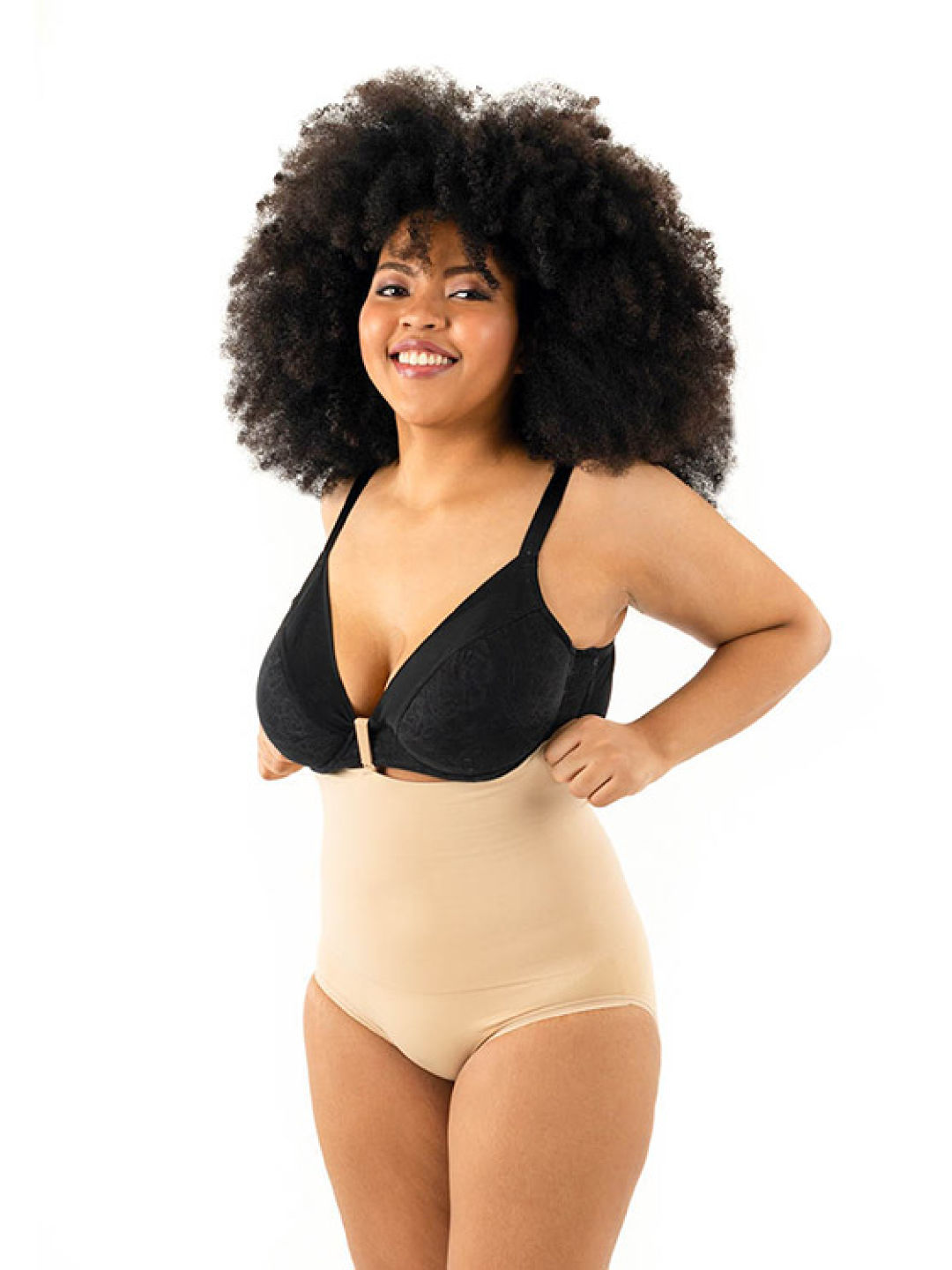 Jellyfit Super Shaper Bikini (Beige- Image 2)