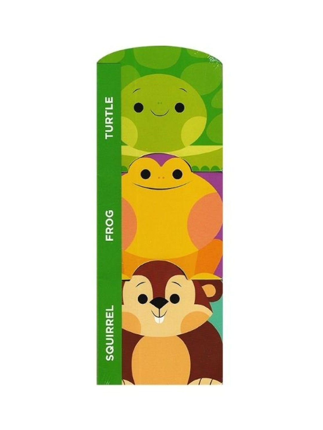 Learning is Fun Stack Book - Squirrel, Frog, Turtle - Backyard Animals (No Color- Image 1)