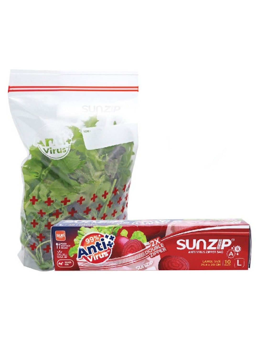 Sunmum Sunzip Anti Virus Zipper Bag Large (10s) (No Color- Image 1)