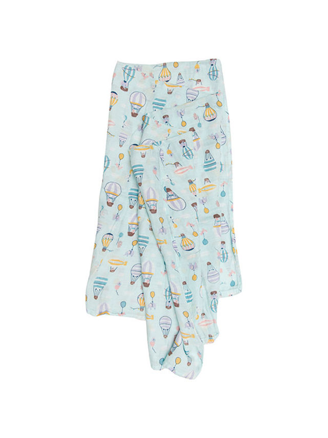 Lou Lou Lollipop Up, Up, and Away Muslin Swaddle edamama