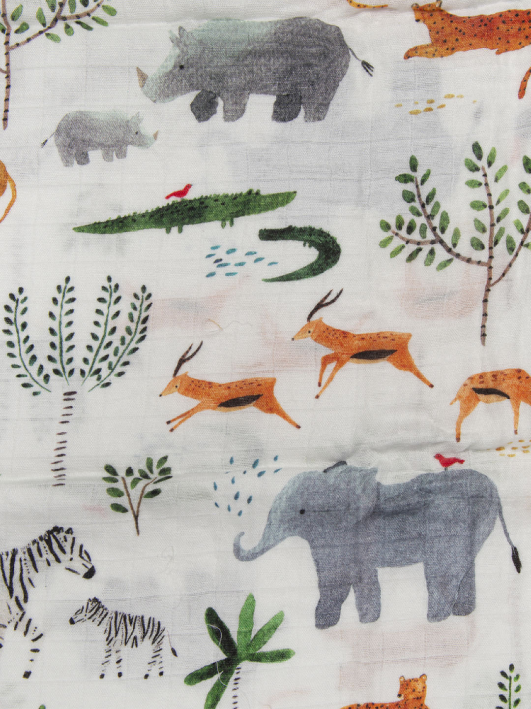 Lou Lou Lollipop Safari Jungle Muslin Swaddle (Multicolor- Image 3)