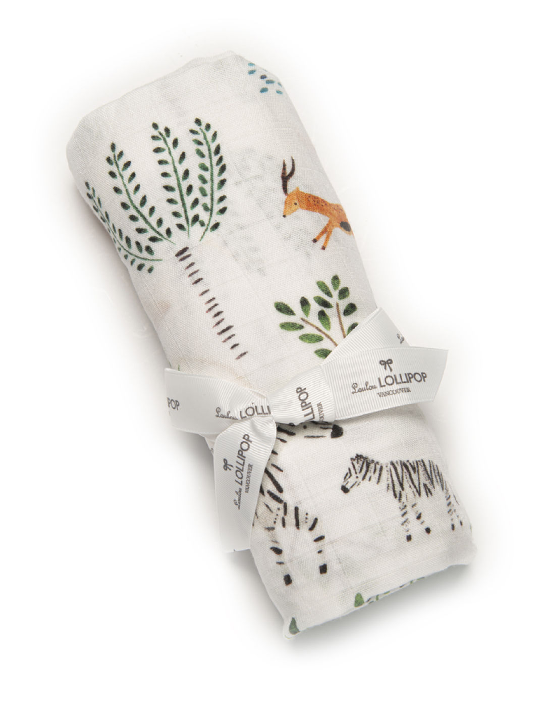 Lou Lou Lollipop Safari Jungle Muslin Swaddle (Multicolor- Image 2)