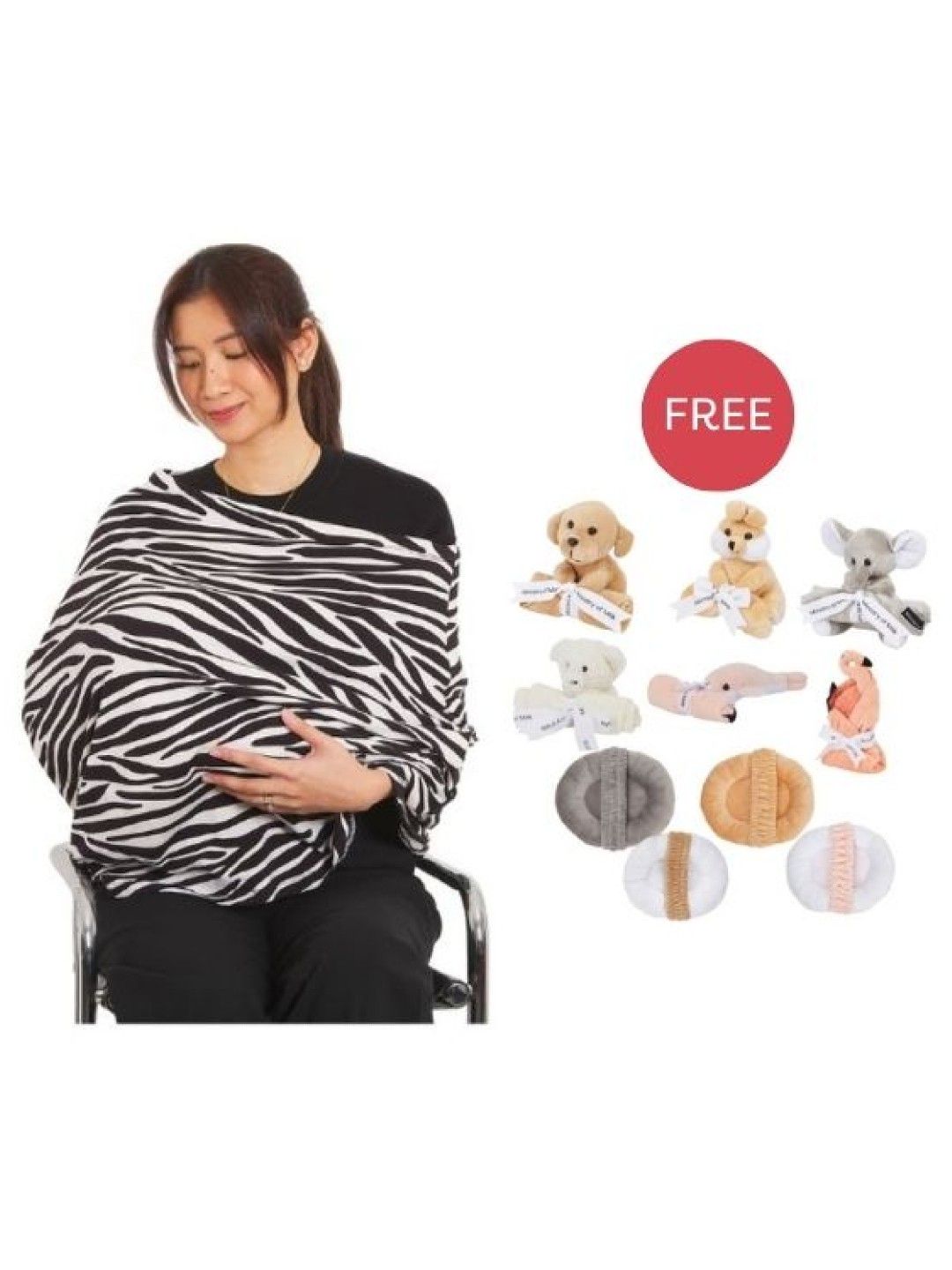 Ministry of Milk Nursing Cover with [FREE] Cuddle Blankie or Infant Nursing Pillow (Random)