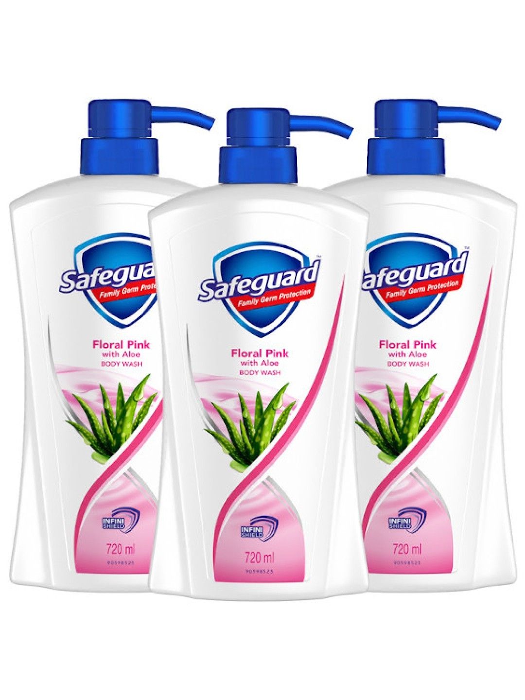 Safeguard Pink Bodywash 3-pack (720ml) (No Color- Image 1)