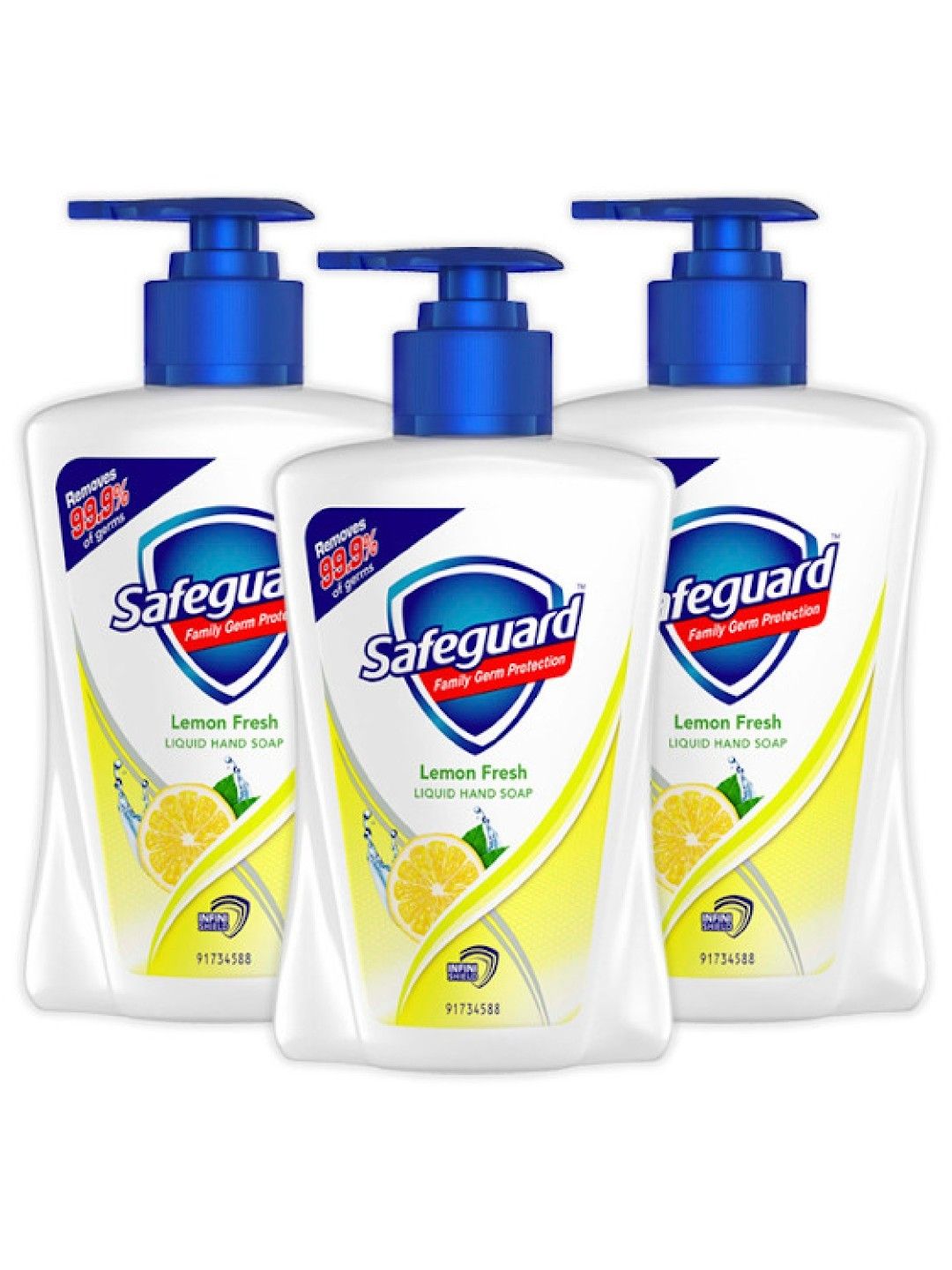 Safeguard Foaming Hand Soap Lemon 3-pack (450ml) (No Color- Image 1)