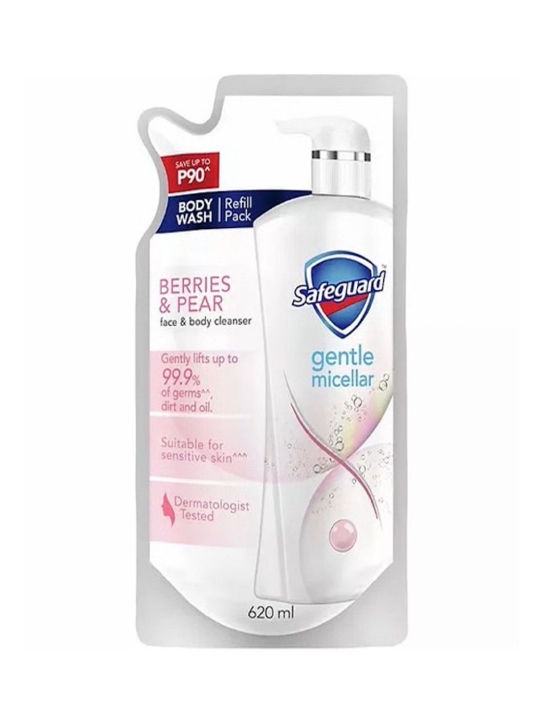 Safeguard Gentle Micellar Bodywash Berries and Pear Refill (620ml) (No Color- Image 1)