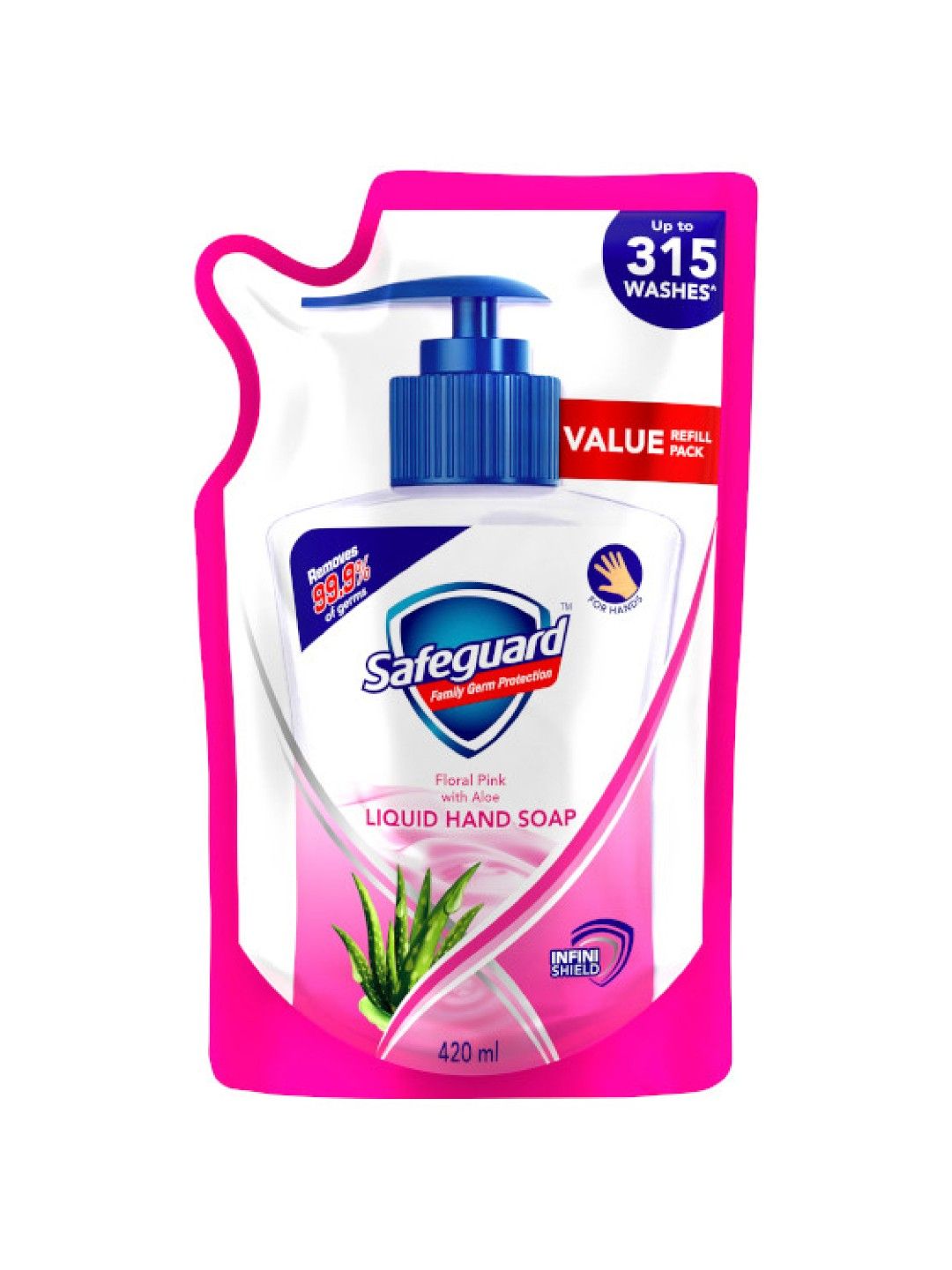 Safeguard Liquid Hand Soap Pink Refill (420ml)