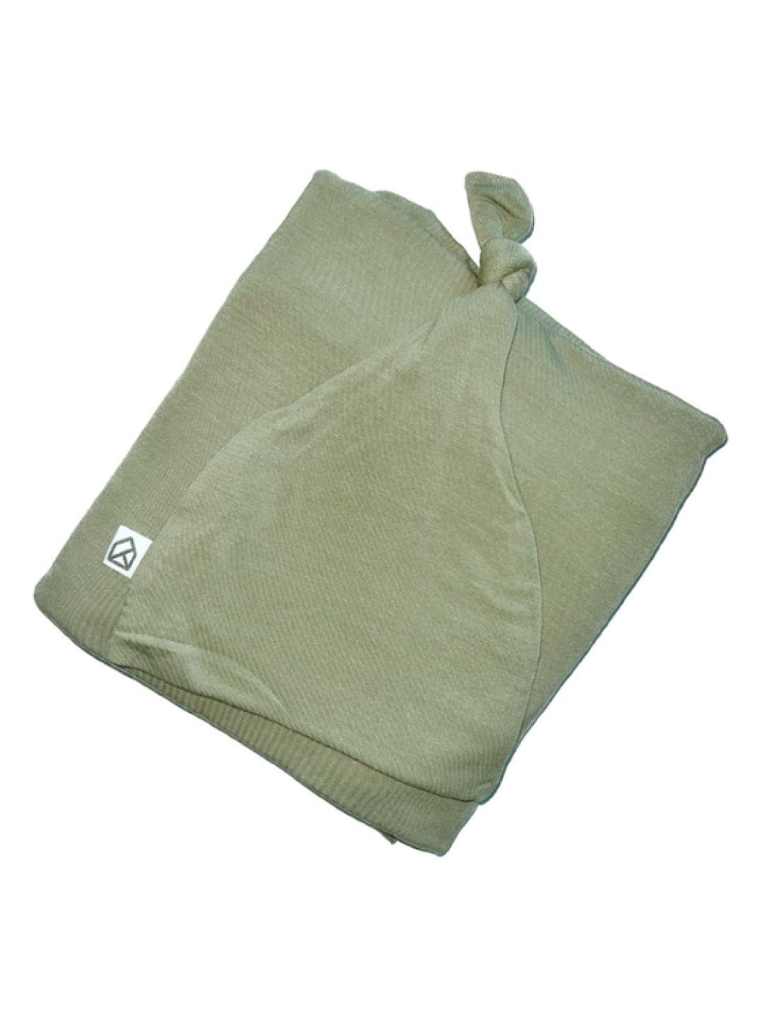 Kalma Baby Bamboo Swaddle Blanket with Knotted Hat (Sage Green- Image 1)
