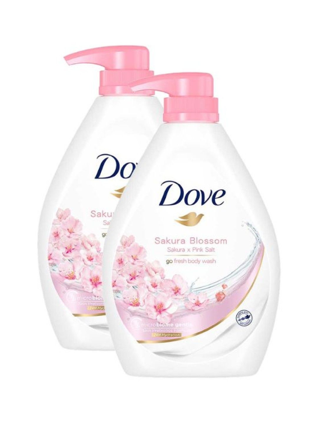 Dove Go Fresh Body Wash Sakura Blossom (1000g) 2-pack