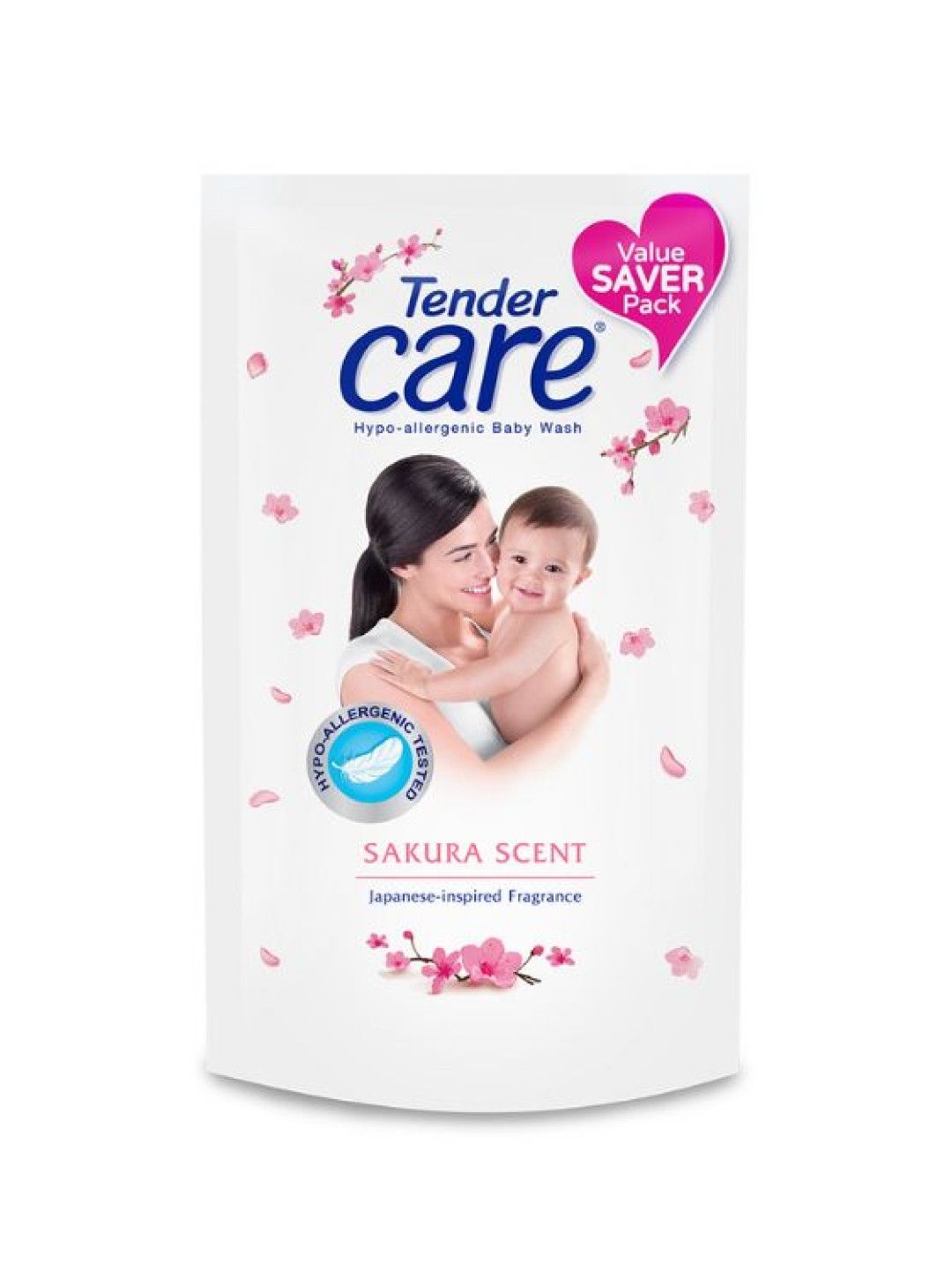 Tender Care Sakura Scent Hypo-Allergenic Baby Wash Refill (600g)