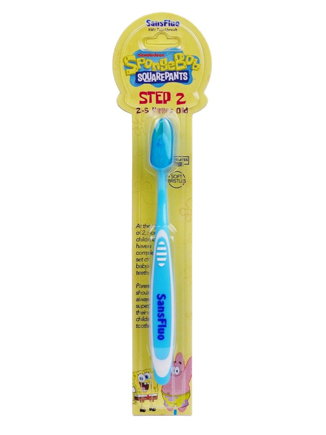 SansFluo Kids Toothbrush (2-5yo) (Blue- Image 1)