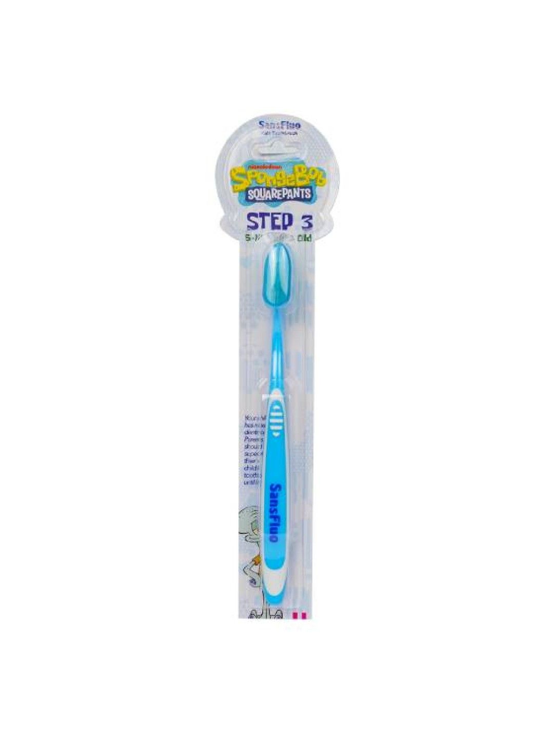 SansFluo Kids Toothbrush (5-10yo) (Blue- Image 1)