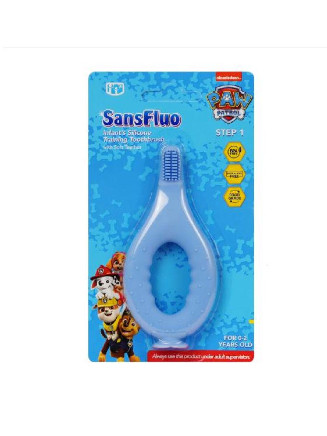 SansFluo Infant's Silicone Training Toothbrush