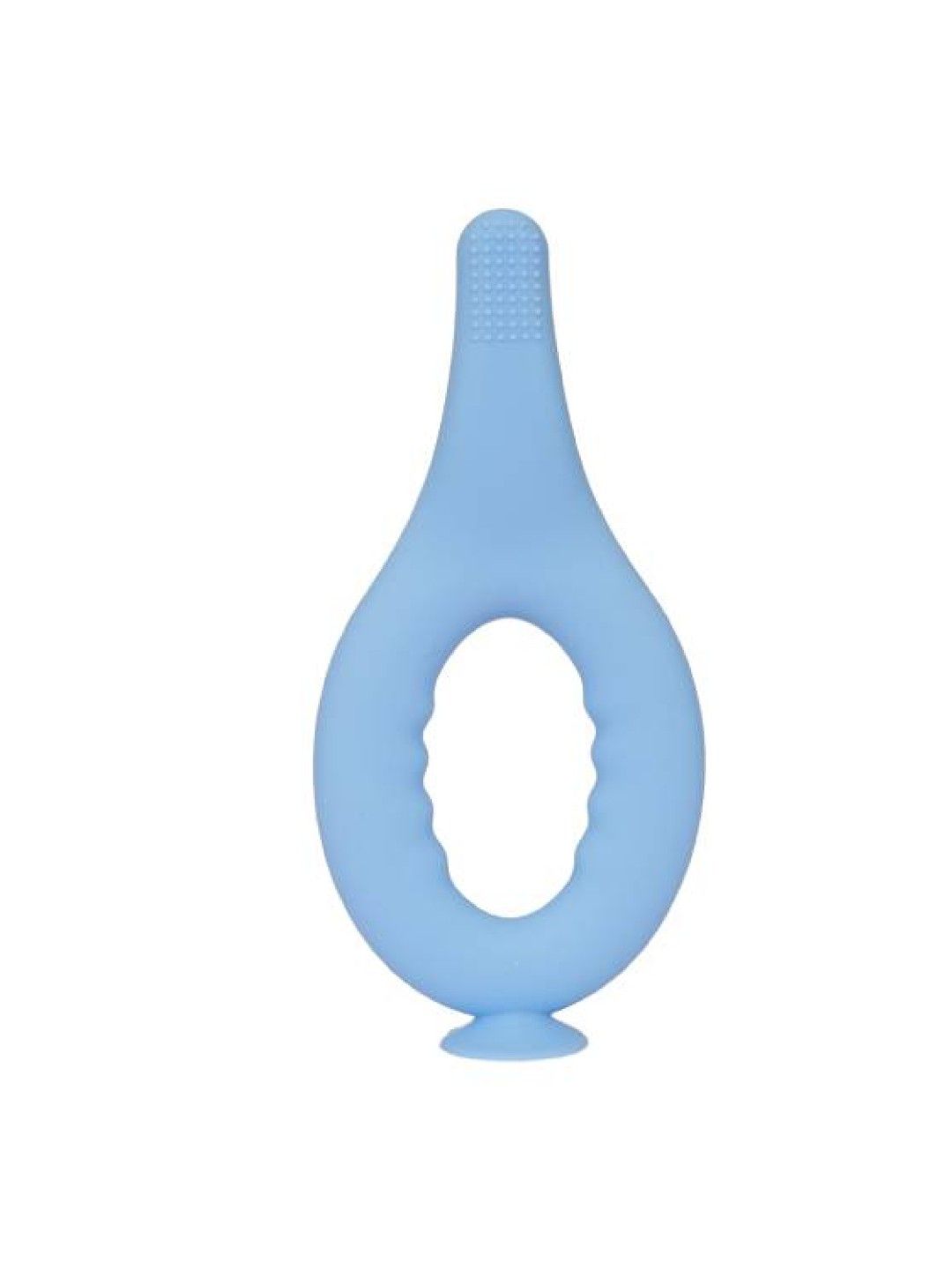 SansFluo Infant's Silicone Training Toothbrush (Blue- Image 3)