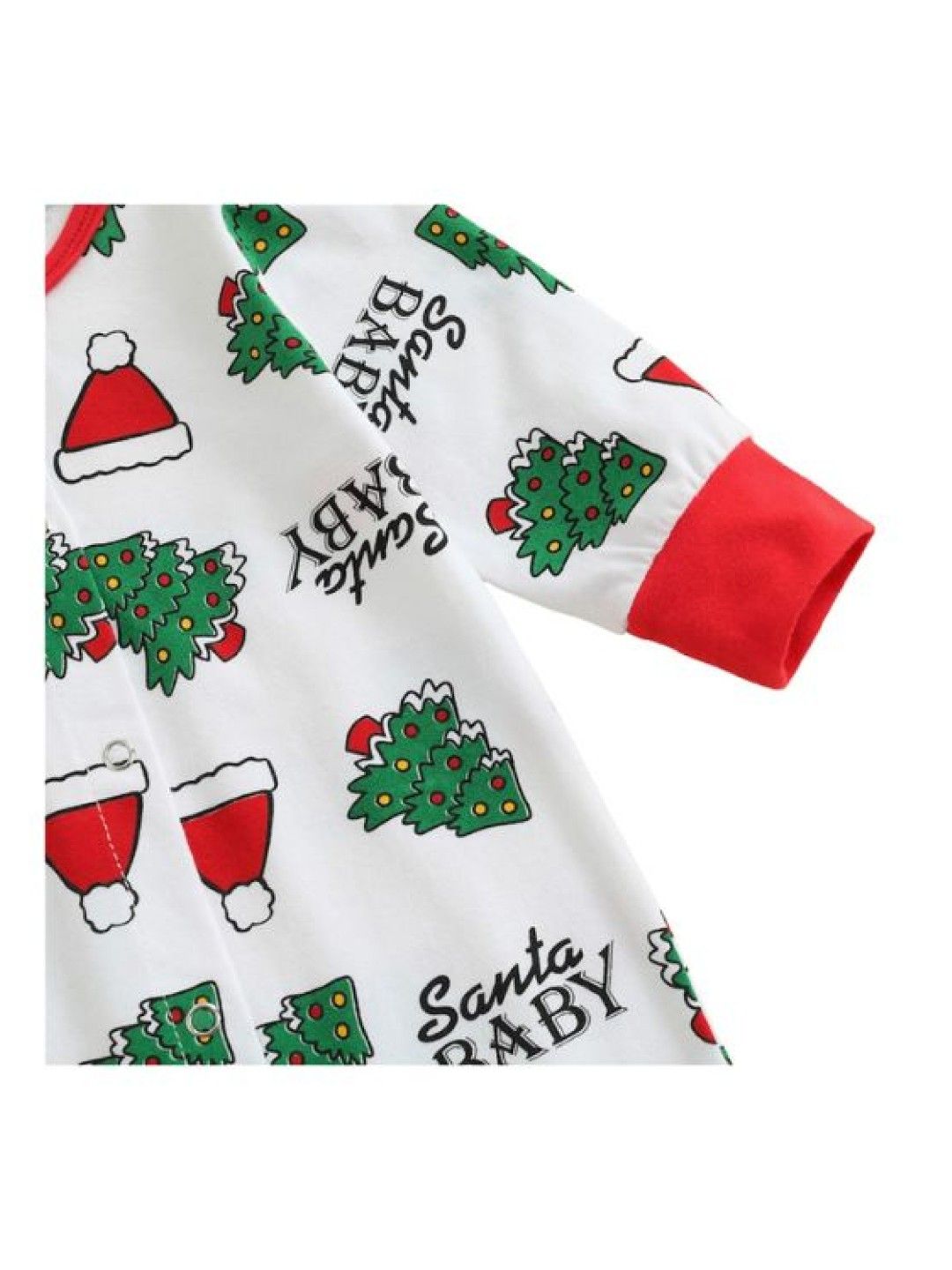 Cottonkind Santa Baby Festive Christmas Romper (Multicolor- Image 3)