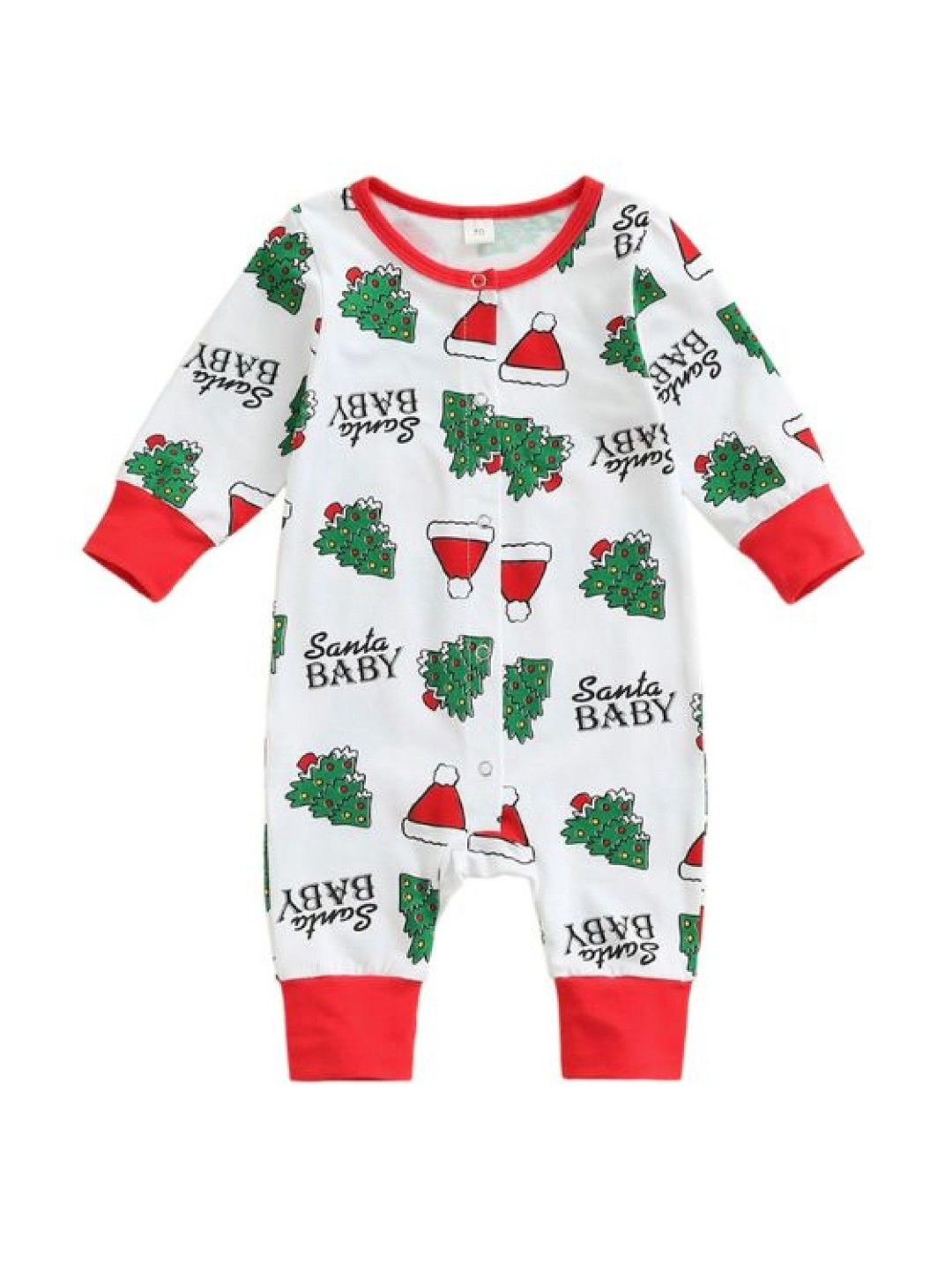 Cottonkind Santa Baby Festive Christmas Romper (Multicolor- Image 1)