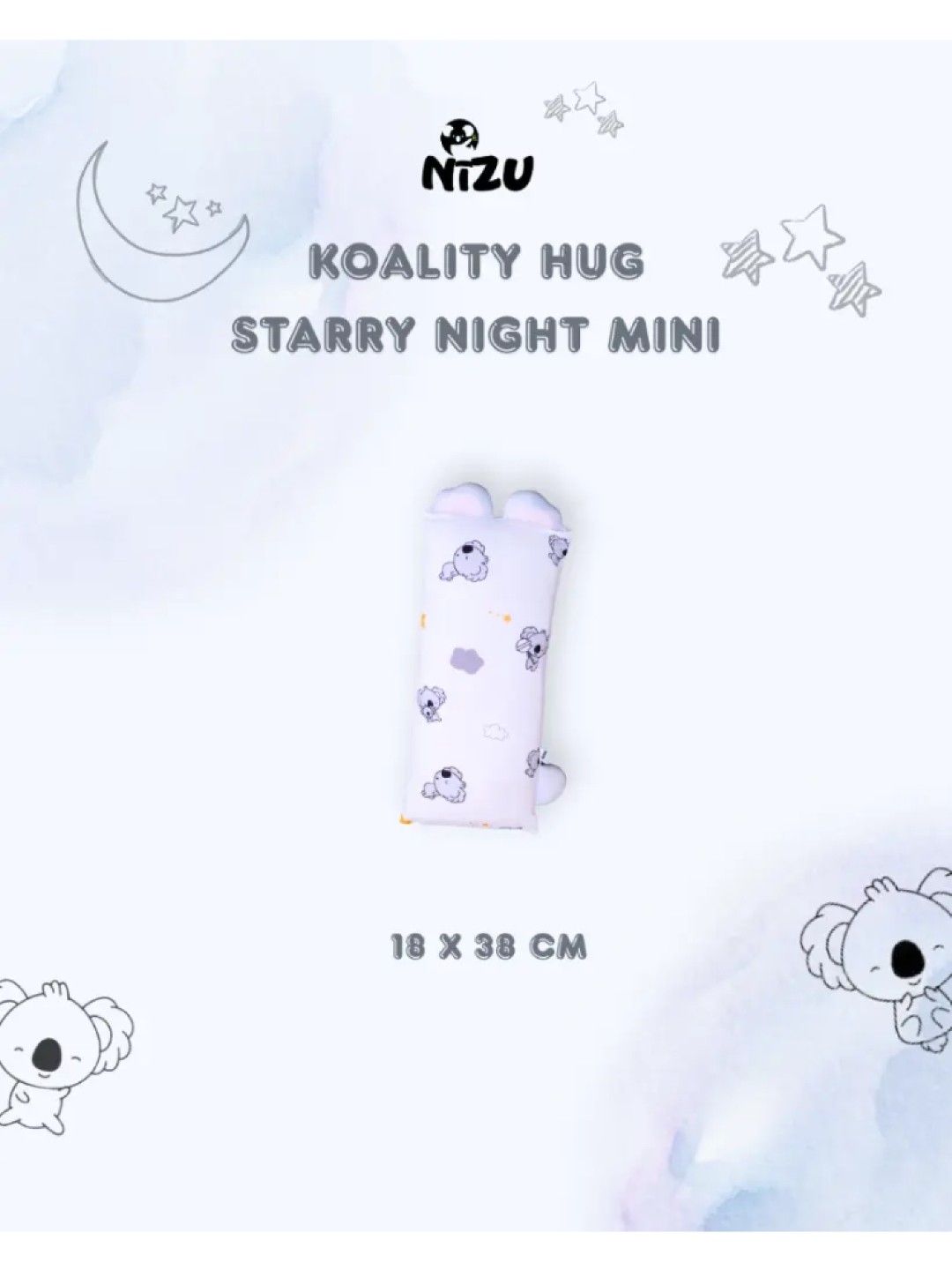 Nizu Koality Hug Bamboo Pillow (Starry Night) (No Color- Image 2)