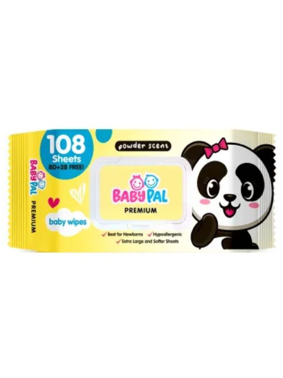 BabyPal Premium Powder Scent Baby Wipes (108s) (No Color- Image 1)