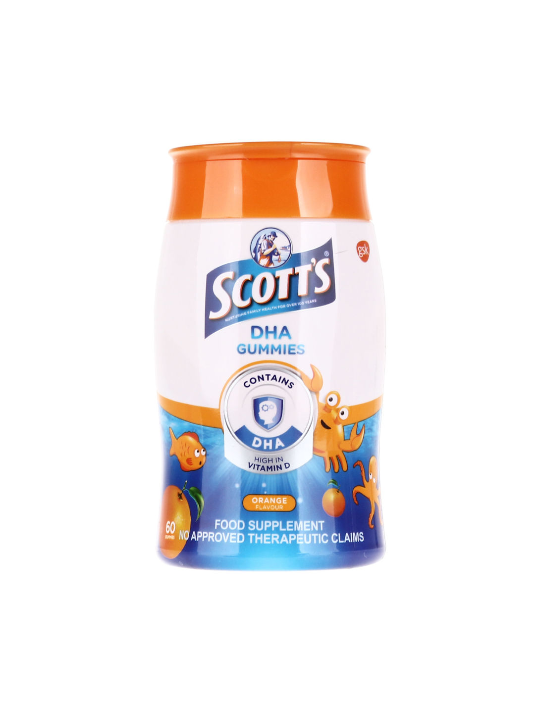 Scott's DHA Gummies - Orange (60 pcs)