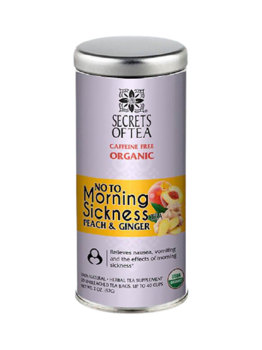 Secrets of Tea Peach & Ginger No To Morning Sickness Tea